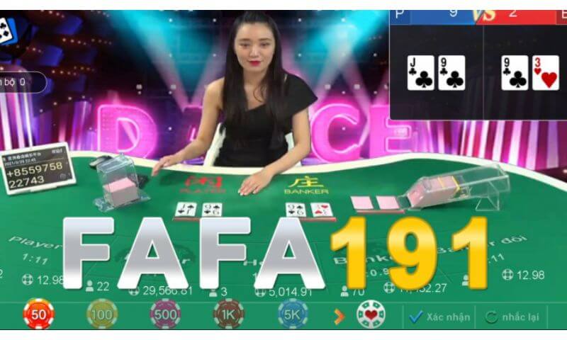 FAFA 191 sở hữu kho tàng game đa dạng cùng chế độ live casino đầy chân thật.